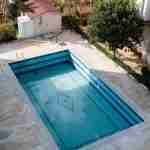 Fiberglass pool, pool installation